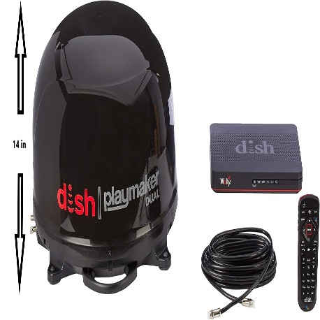 Winegard Dish Playmaker Bundle Automatic Satellite Antenna, Black