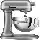 KitchenAid - 5.5 Quart Bowl-Lift Stand Mixer - Contour Silver